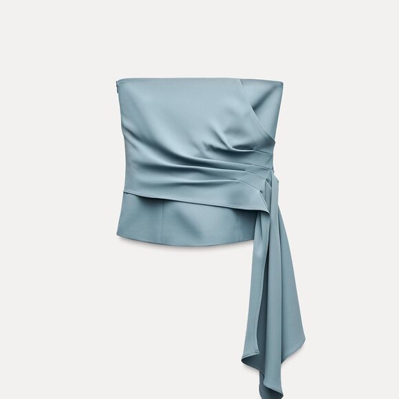 Zara Draped Bustier Set (Pants and Top) - Brand New! - Picture 3 of 4